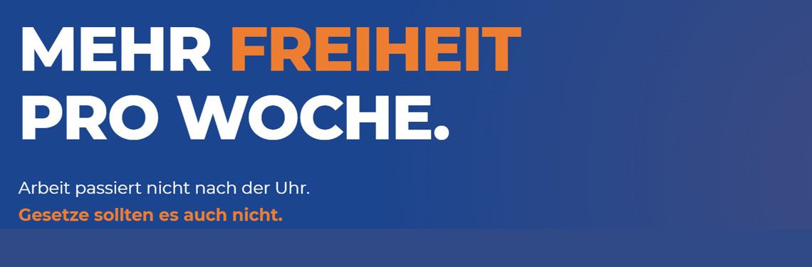 Wochenarbeitszeit jetzt